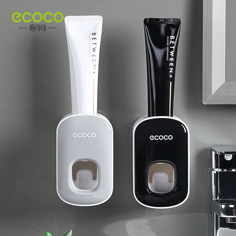 toothpaste dispenser and toothbrush holder | wall mounted automatic toothpaste dispenser