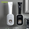 Load image into Gallery viewer, toothpaste dispenser and toothbrush holder | wall mounted automatic toothpaste dispenser