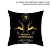 FENGRISE Cotton Linen Merry Christmas Cover Cushion - 45x45cm Size