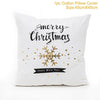 FENGRISE Cotton Linen Merry Christmas Cover Cushion - 45x45cm Size