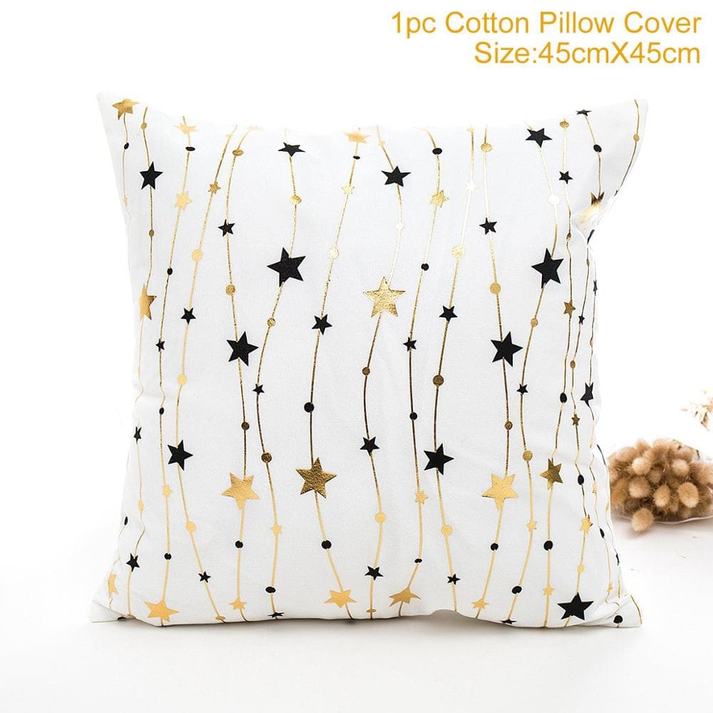 FENGRISE Cotton Linen Merry Christmas Cover Cushion - 45x45cm Size