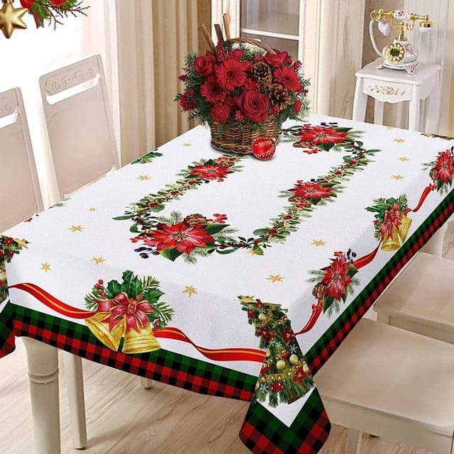 Red Waterproof Tablecloth