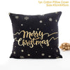 FENGRISE Cotton Linen Merry Christmas Cover Cushion - 45x45cm Size