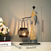 candlestick lamp with metal shade - large metal candlesticks - papaliving