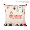 FENGRISE Cotton Linen Merry Christmas Cover Cushion - 45x45cm Size