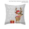 FENGRISE Cotton Linen Merry Christmas Cover Cushion - 45x45cm Size