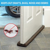 Fexible door bottom sealing strip Door Seal Twin Draught Draft Guard - papaliving