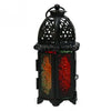 moroccan style candle holder - Black Transparent Glass - PapaLiving