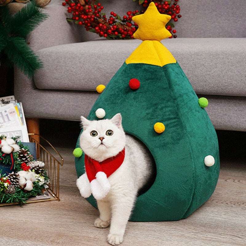 Christmas Cat House