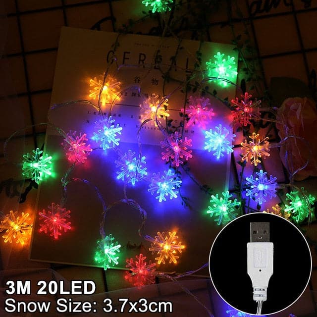 Snowflake LED Light Decorations For Home