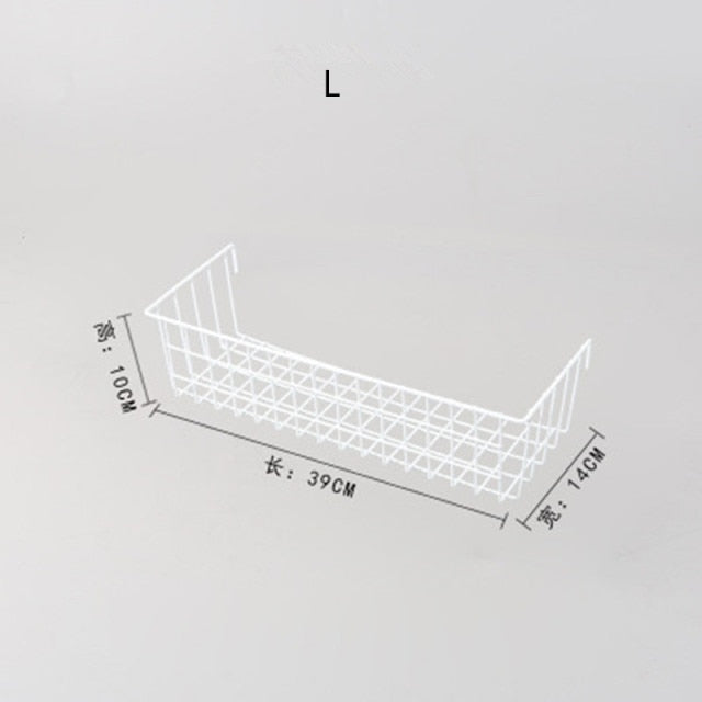 Hanging Rack Wall Display Art Storage Box Basket Mesh Shelf Rack Holder Organizer