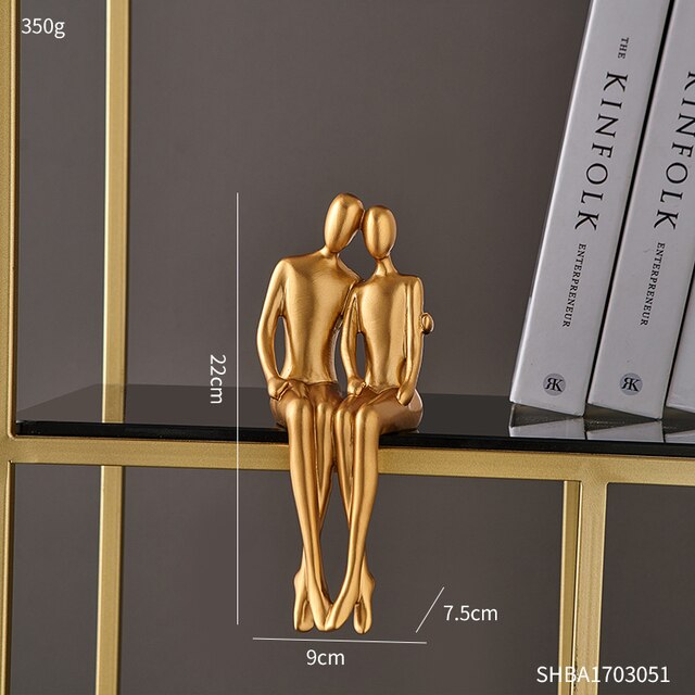 Abstract Golden Sculpture