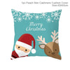 FENGRISE Cotton Linen Merry Christmas Cover Cushion - 45x45cm Size
