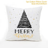 FENGRISE Cotton Linen Merry Christmas Cover Cushion - 45x45cm Size