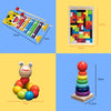  Montessori Wooden Toys Rainbow Blocks for Kids - PapaLiving