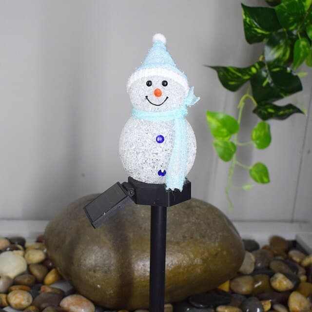 Solar Christmas Lights Snowman - LED Lamp Solar Lighting for Garden Christmas Decor