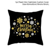 FENGRISE Cotton Linen Merry Christmas Cover Cushion - 45x45cm Size
