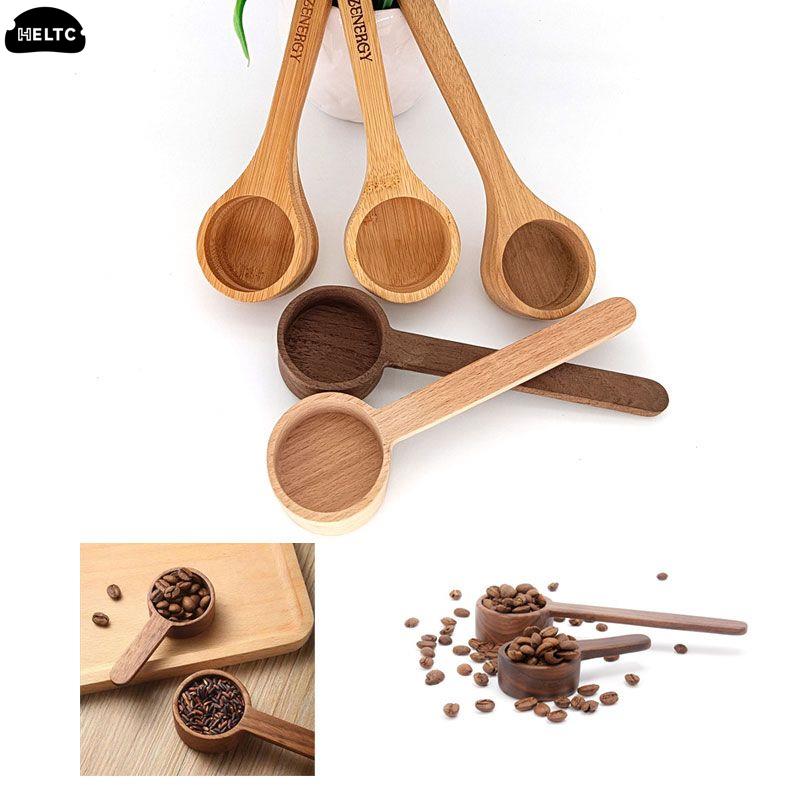 1pc Chinese Kung Fu Bamboo Tea Coffee Spoon Home Wooden Measuring Spoon Tea Coffee Scoop Sugar Spice Measure Spoon MeasuringTool