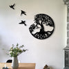 Tree Of Life and Birds Metal Wall Art Decoration