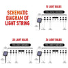 LED Solar String Lights