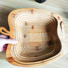Folding Fruit Tray Creative Fashion Bamboo Storage Rack Practical Home Vegetable Storage Basket
