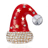 Rhinestone Crystal Christmas Enamel Brooch Pin