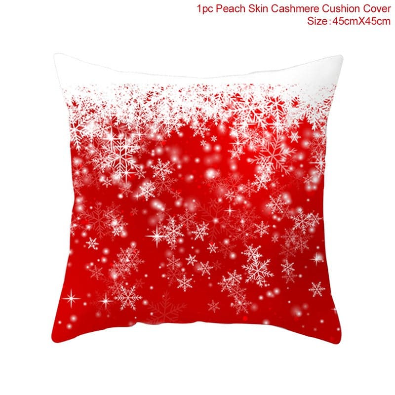 FENGRISE Cotton Linen Merry Christmas Cover Cushion - 45x45cm Size