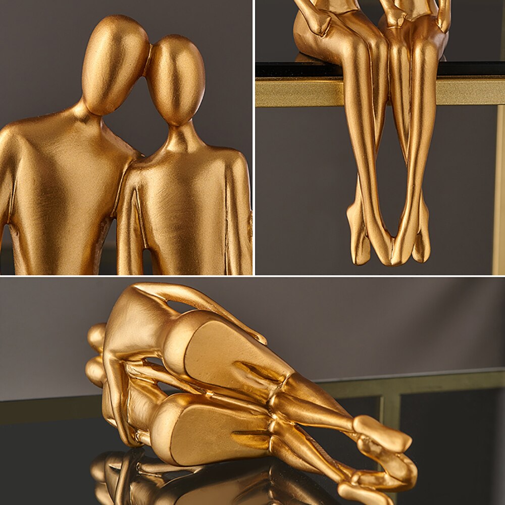 Abstract Golden Sculpture