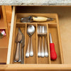5 Section Bamboo Cutlery Tray Natural