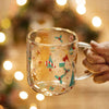 450ml Creative Christmas  Panda Glass Mug