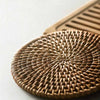 Bamboo Tea Serving Tray Vintage Wooden Partitioned Dish Breakfast Table Cup Plates Board Office Decorative Ceremony Dishes Plate