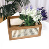 Vintage Solid Wood Storage Basket Bamboo Storage Box Desktop Toys Books Wooden Storage Box Home Organization and Storage