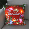 1pc Christmas Cushion Cover 45x45 Led Light Christmas Decorations for Home Santa Claus Printed Christmas Pillow Case